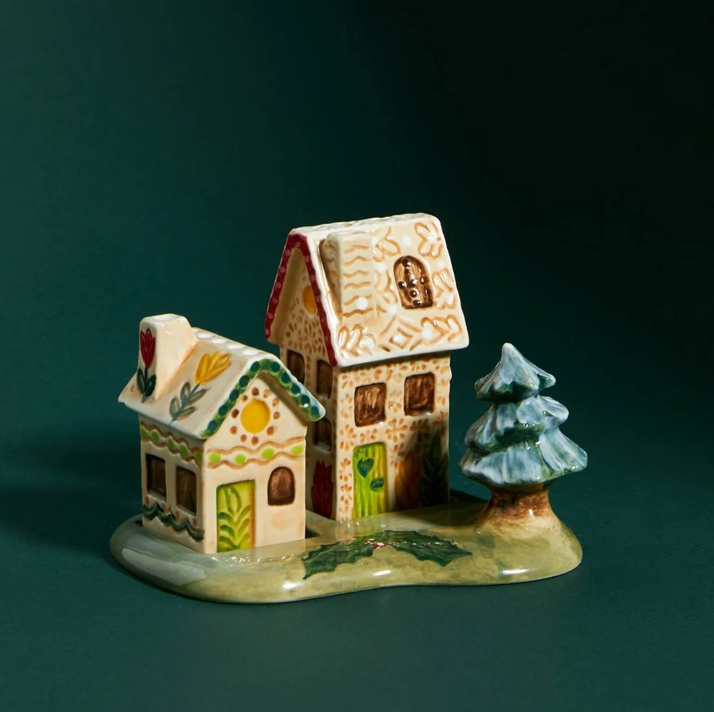 Anthropologie Nathalie Lete Cottage Salt & Pepper Shakers